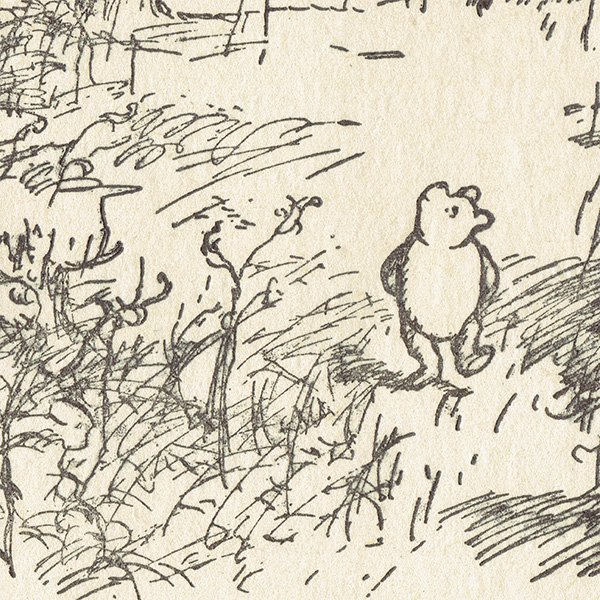 ヴィンテージプリント くまのプーさん プーさん  Winnie-the-Pooh 1942年27版より（クラシックプー CH-0069）