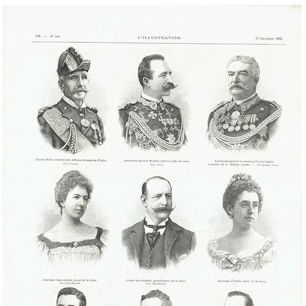 イタリアのアンティーク 肖像写真 (1890年代後半～1900年代初頭