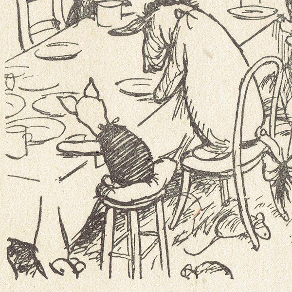 ヴィンテージプリント くまのプーさん Winnie-the-Pooh 1942年27版より（クラシックプー CH-0074）