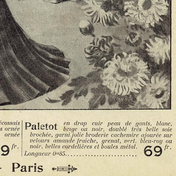 ファッション フレンチ アンティークプリント ベル・エポック 1903年 1103