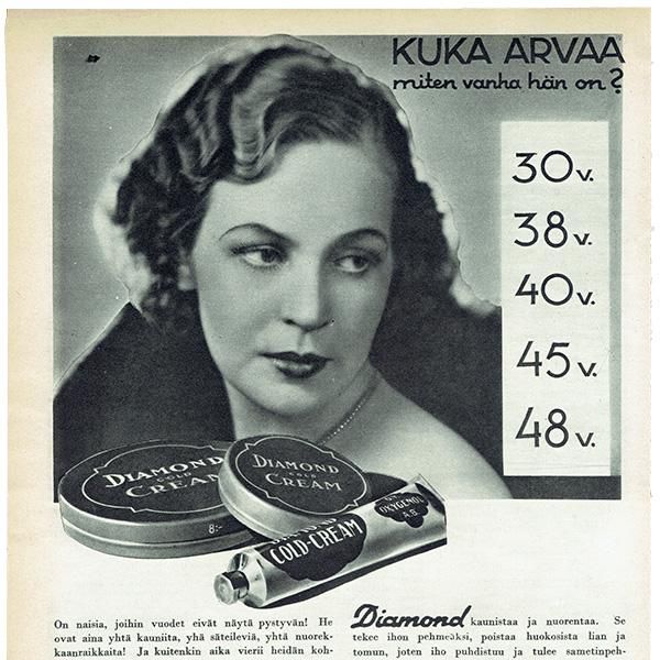 OXYGENOL フィンランドの古い広告 1934年 北欧デザイン kof1102