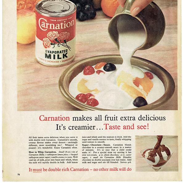 Carnation evaporated MILK ꥹθŤ 1950ǯ  (ơץ) 0307