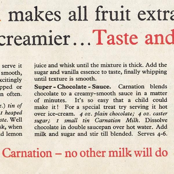 Carnation evaporated MILK ꥹθŤ 1950ǯ  (ơץ) 0307