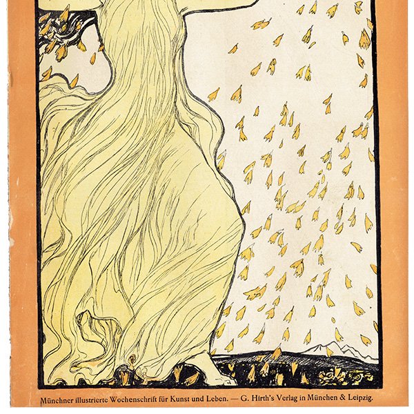 ドイツのイラスト文芸雑誌JUGEND（ユーゲント）アールヌーヴォー  1899-4-15 NR.16  0119