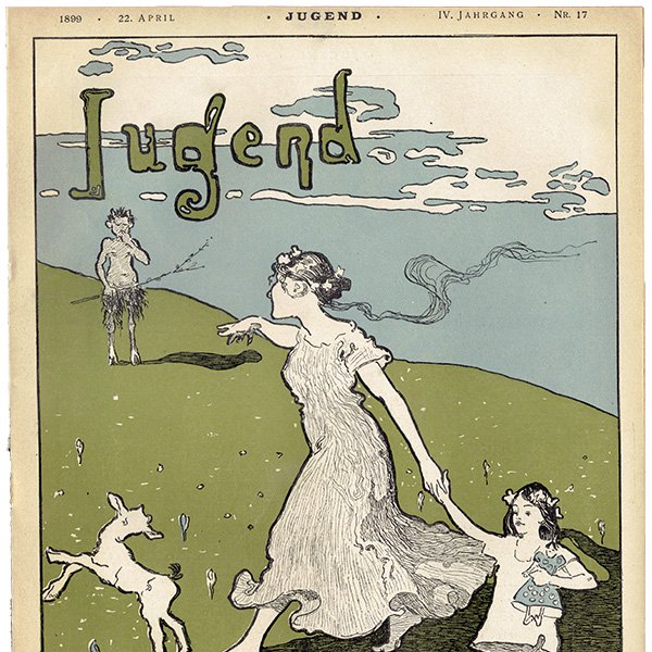 ドイツのイラスト文芸雑誌JUGEND（ユーゲント）アールヌーヴォー  1899-4-22 NR.17  0120