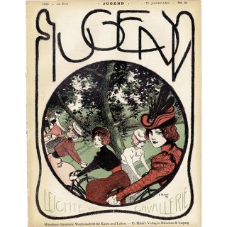 ドイツのイラスト文芸雑誌JUGEND（ユーゲント）アールヌーヴォー  1899-5-13 NR.20  0123
