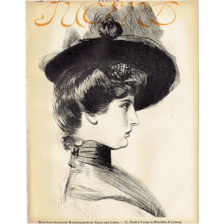 ドイツのイラスト文芸雑誌JUGEND（ユーゲント）アールヌーヴォー  1899-5-27 NR.22  0125