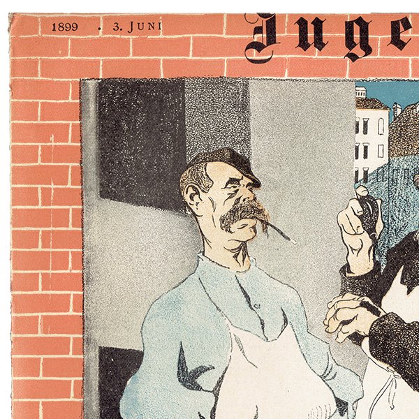 ドイツのイラスト文芸雑誌JUGEND（ユーゲント）アールヌーヴォー  1899-6-3 NR.23  0126