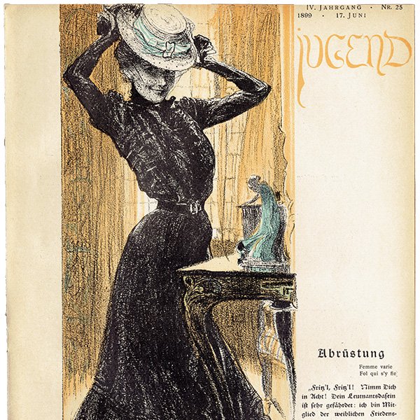 ドイツのイラスト文芸雑誌JUGEND（ユーゲント）アールヌーヴォー  1899-6-17 NR.25  0128