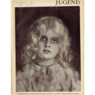ドイツのイラスト文芸雑誌JUGEND（ユーゲント）アールヌーヴォー  1899-6-24 NR.26  0129