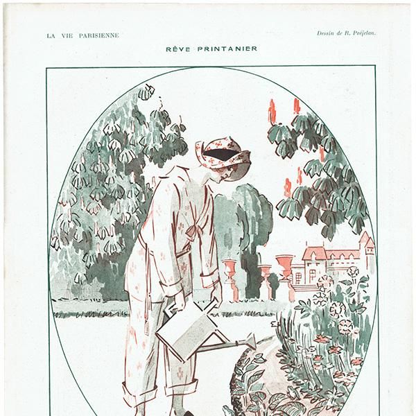 フランスの雑誌挿絵 1921年 ~LA VIE PARISIENNE~より(René Préjelan )0611 フランスの雑誌挿絵 1921年 ~LA VIE PARISIENNE~より(René Préjelan )0611