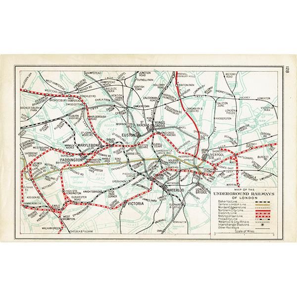 1930ǯ ɥ ϲŴ ơޥåסϿޡUNDERGROUND RAILWAYS OF LONDON | 046