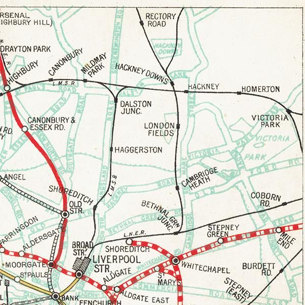 1930ǯ ɥ ϲŴ ơޥåסϿޡUNDERGROUND RAILWAYS OF LONDON | 046