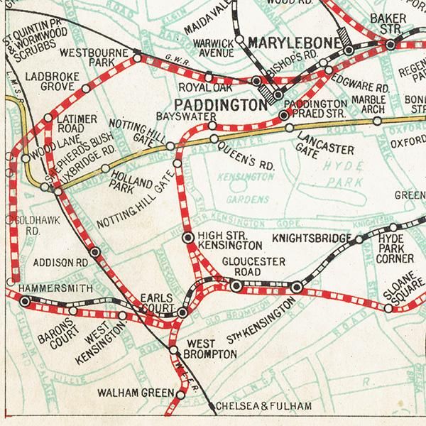 1930年代 ロンドン 地下鉄 ヴィンテージマップ(地図)UNDERGROUND 1930年代 ロンドン 地下鉄 ヴィンテージマップ(地図)UNDERGROUND