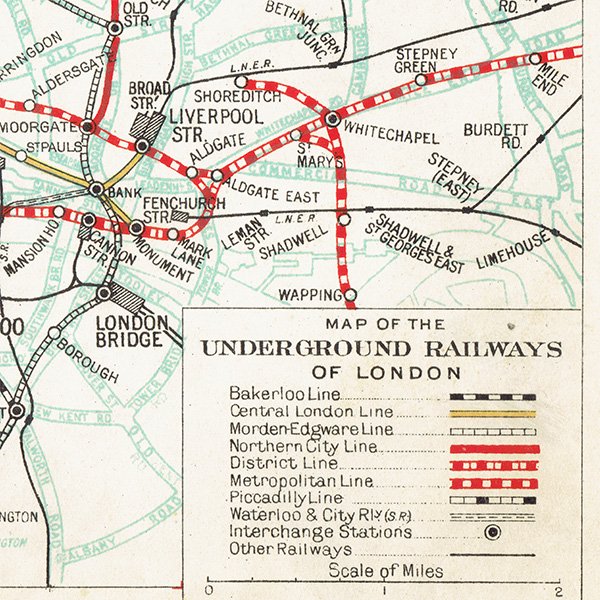 1930ǯ ɥ ϲŴ ơޥåסϿޡUNDERGROUND RAILWAYS OF LONDON | 046