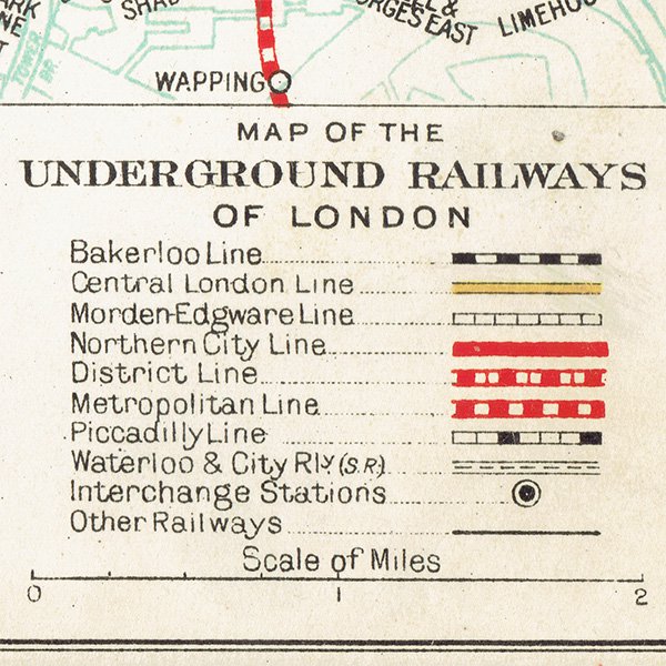 1930ǯ ɥ ϲŴ ơޥåסϿޡUNDERGROUND RAILWAYS OF LONDON | 046