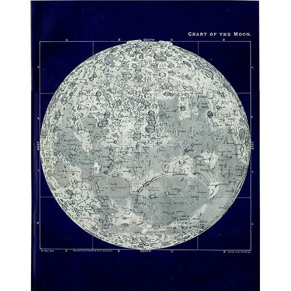 国内外の人気が集結 of Chart 月の図 天文学】 the イギリス 1890年 Moon その他