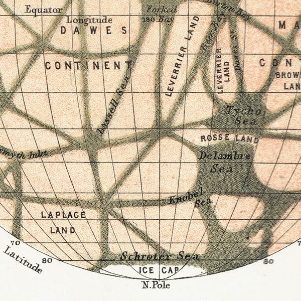 ŷʸء ο Chart of the Planet Mars  1890ǯ ꥹ ƥ ץ | 0067