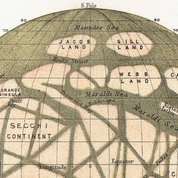 ŷʸء ο Chart of the Planet Mars  1890ǯ ꥹ ƥ ץ | 0067