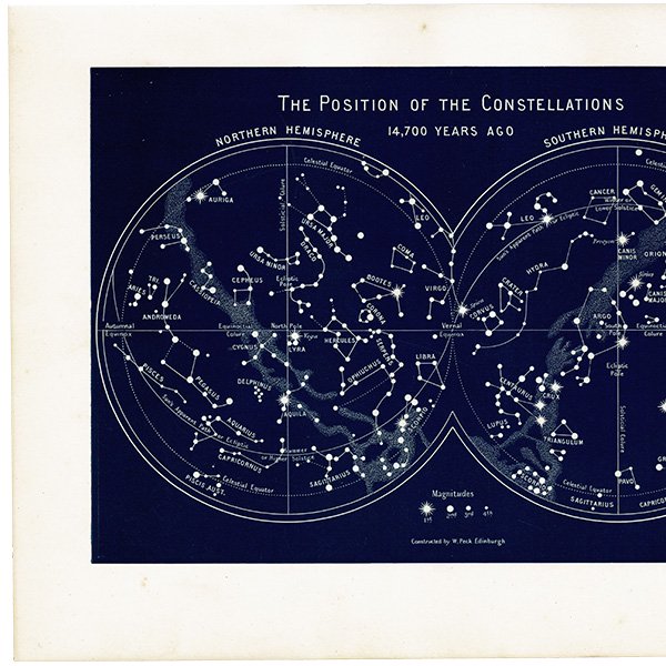 天文学】 星座の位置 The Position of the Constellations 14700 years 