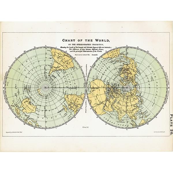 ŷʸء Ͽ Chart of the World  1890ǯ ꥹ ƥ ץ | 0077