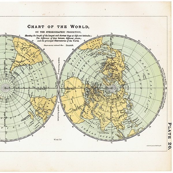 ŷʸء Ͽ Chart of the World  1890ǯ ꥹ ƥ ץ | 0077