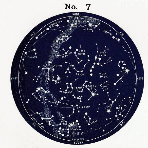 ŷʸء ŷο Ⱦ ¥ޥå Map for the Northern Hemisphere No.5No.8  1890ǯ ꥹ ƥ ץ | 0095