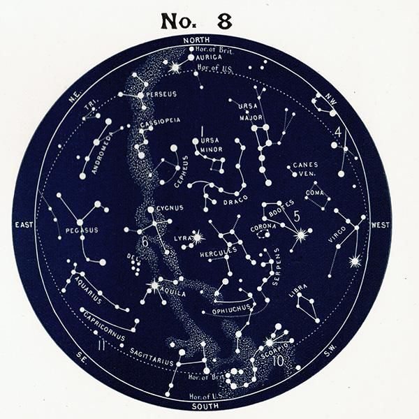 ŷʸء ŷο Ⱦ ¥ޥå Map for the Northern Hemisphere No.5No.8  1890ǯ ꥹ ƥ ץ | 0095