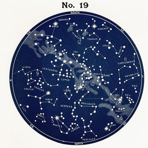 ŷʸء ŷο Ⱦ ¥ޥå Map for the Southern Hemisphere No.17No.20  1890ǯ ꥹ ƥ ץ | 0098