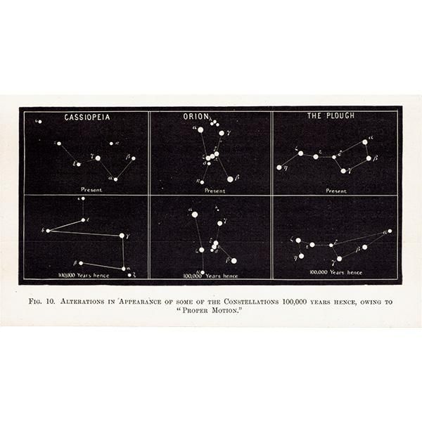 天文学】 天体図 カシオペア座・オリオン座・北斗七星 の現在と 天文学】 天体図 カシオペア座・オリオン座・北斗七星 の現在と