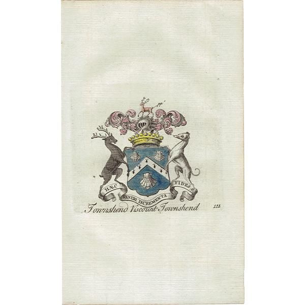 英国貴族の紋章 「Townshend Viscount Townshend（タウンゼント