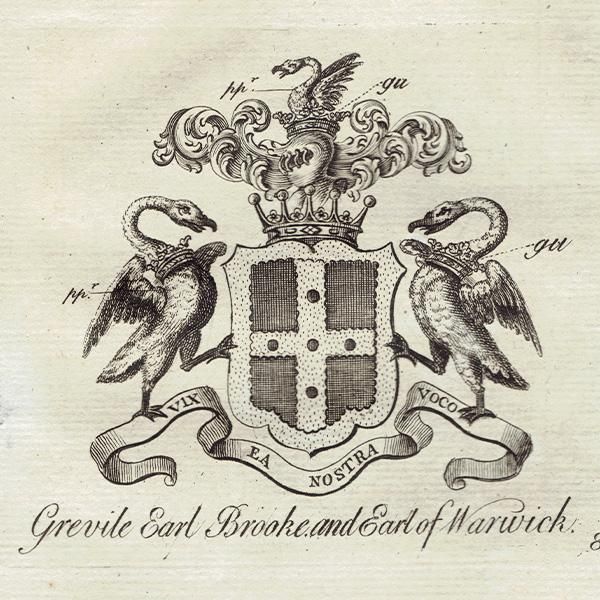 英国貴族の紋章 「Grevile Earl Brooke and Earl of Warwick 英国貴族の紋章 「Grevile Earl Brooke and Earl of Warwick