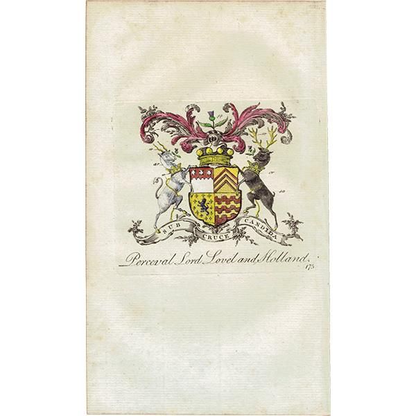 英国貴族の紋章 「Perceval Lord Lovel and Holland 英国貴族の紋章 「Perceval Lord Lovel and Holland