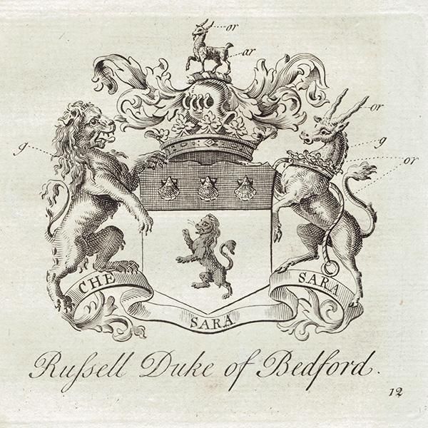 英国貴族の紋章 「Russell Duke of Bedford（ベッドフォード公爵