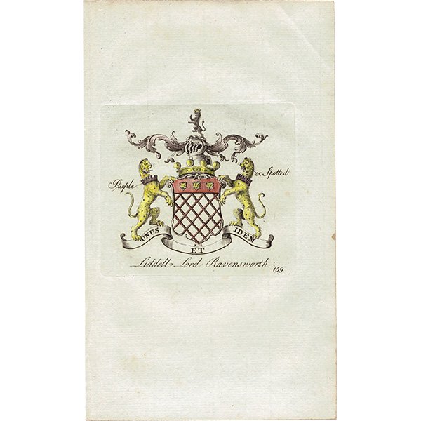 ѹ² Liddell Lord Ravensworth ȥꥢ ꥹ ƥ ץ 1779ǯ  |  1159