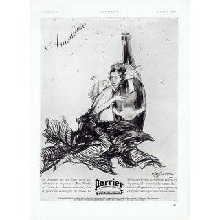 Perrier (ペリエ) フランスの古い広告（ヴィンテージ広告） 1935年 0324