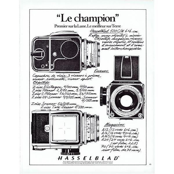 ファッションの HASSELBLAD（ハッセルブラッド） フランスの古いカメラの広告 その他