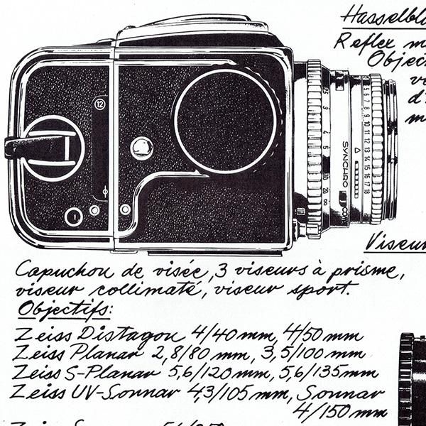 ハッセルブラッド ヴィンテージ カメラ 【カメラ・洋書】 HASSELBLAD（ハッセルブラッド） フランスの古いカメラの広告