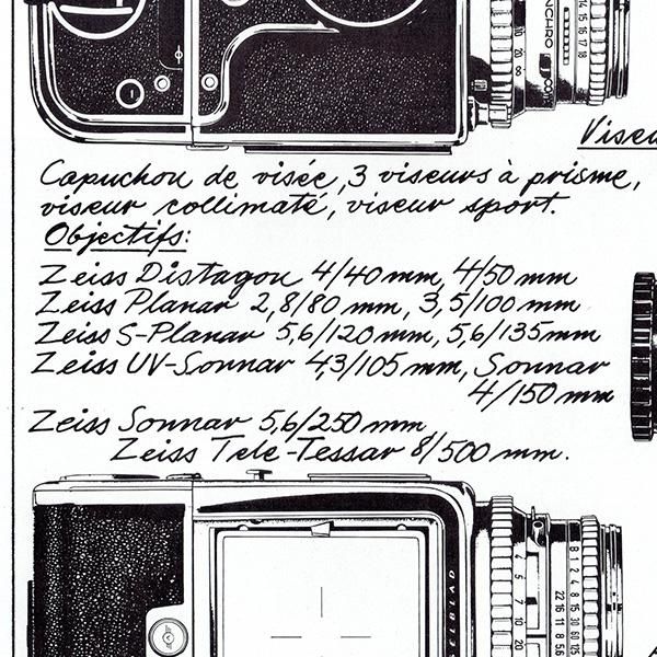 HASSELBLAD（ハッセルブラッド） フランスの古いカメラの広告