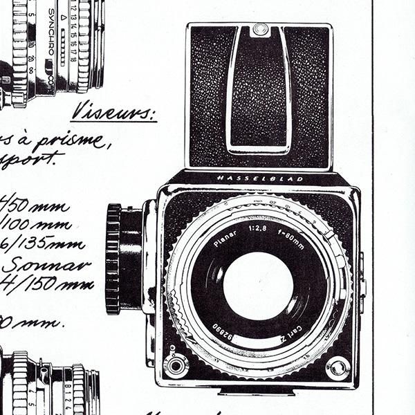 HASSELBLAD（ハッセルブラッド） フランスの古いカメラの広告