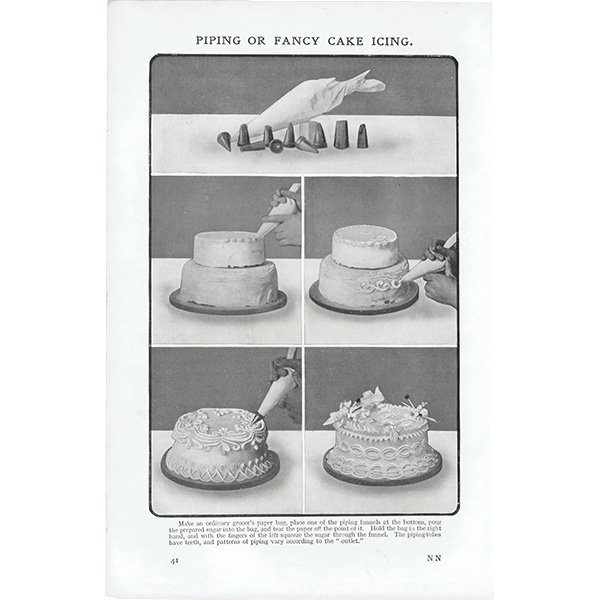ߥӡȥβܤ PIPING OR FANCY CAKE ICING ʥѥԥ󥰡󥰡1906ǯ ꥹƥץ 0073