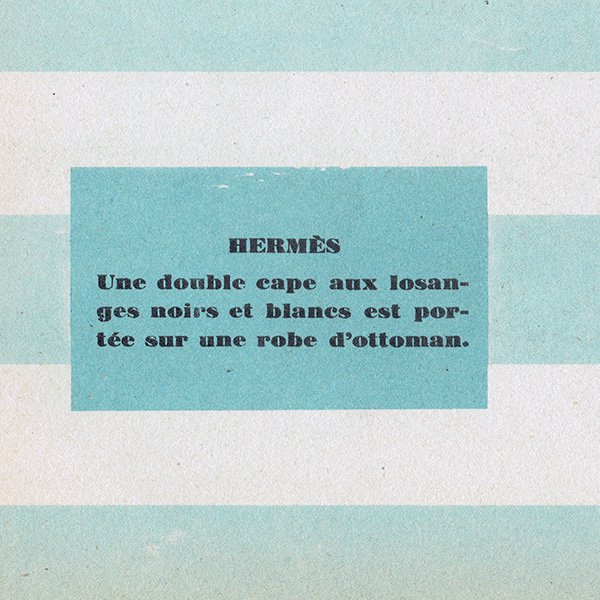 HERMES（エルメス）と CANADA FURS フランスの古い広告（ヴィンテージ
