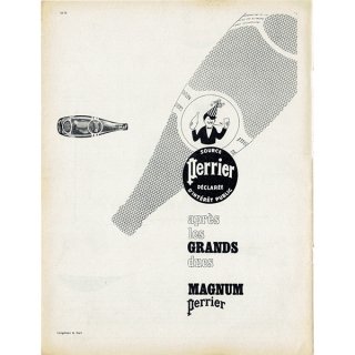 Perrier (ペリエ) フランスの古い広告（ヴィンテージ広告） 1964年 0346