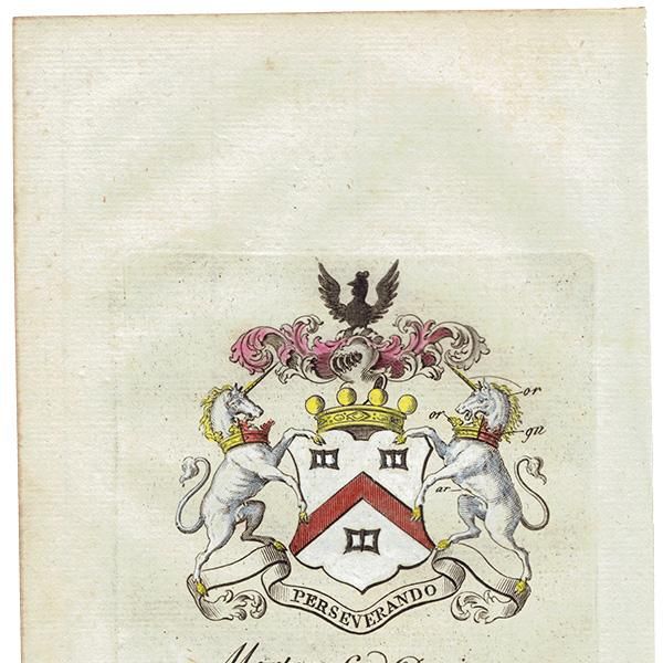 英国貴族の紋章 「Morton Lord Ducie(デュシー男爵 英国貴族の紋章 「Morton Lord Ducie(デュシー男爵