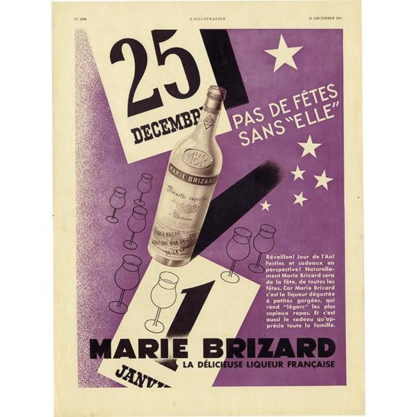 【メール便無料】 Marie Brizard (マリーブリザール) フランスの古い広告 その他