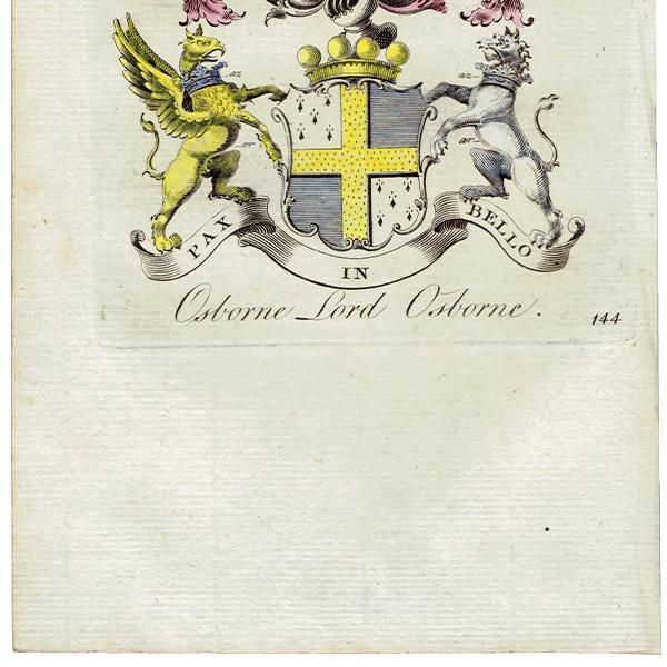 英国貴族の紋章 「Osborne Lord Osborne(オズボーン卿 英国貴族の紋章 「Osborne Lord Osborne(オズボーン卿