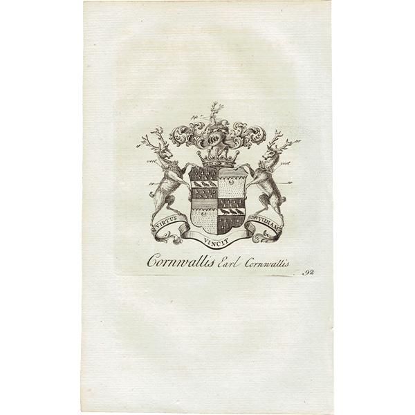 英国貴族の紋章 「Cornwallis Earl Cornwallis（コーンウォリス