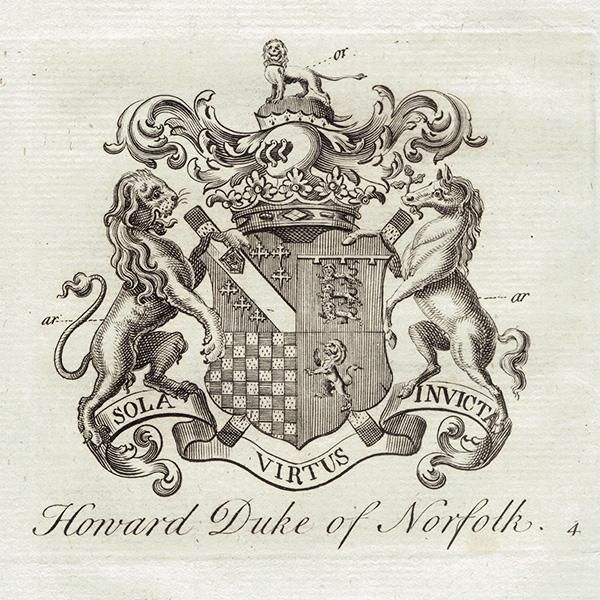 英国貴族の紋章 「Howard Earl of Effingham（エフィンガム伯爵