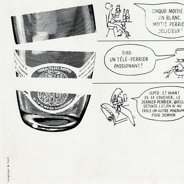Perrier(ペリエ) フランスのヴィンテージ広告 1963年 0345