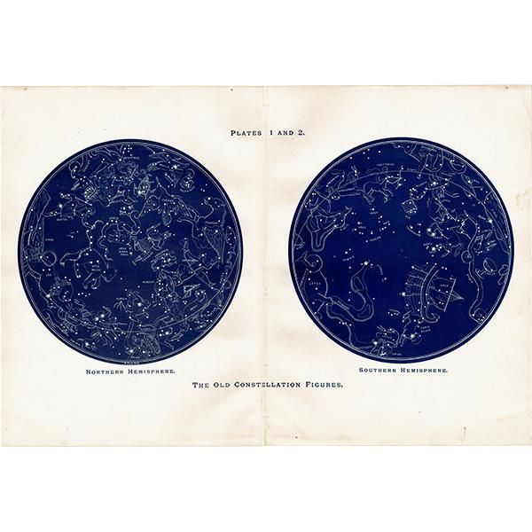 ŷʸء The Old Constellation FiguresʸŤ¤οޡ 1890ǯ ꥹ ƥ ץ | 0100-1